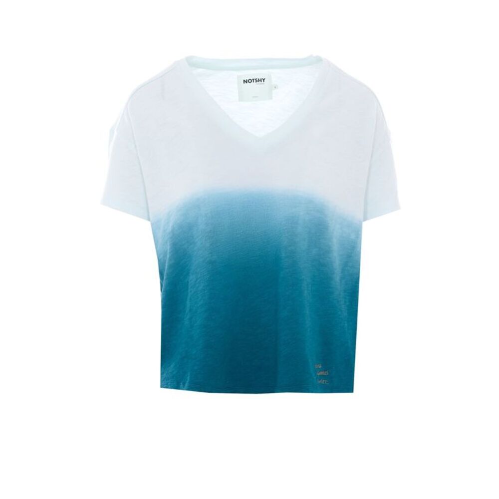 Not Shy Women Rozen T-Shirt With Make Memories At Sunset Embroidery